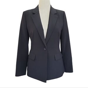 EUC Donna Karan women's black formal blazer 6, business work 1 button